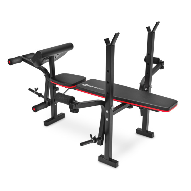 Набор Hop-Sport Premium 69кг со скамьей HS-1055 Pro и штангой