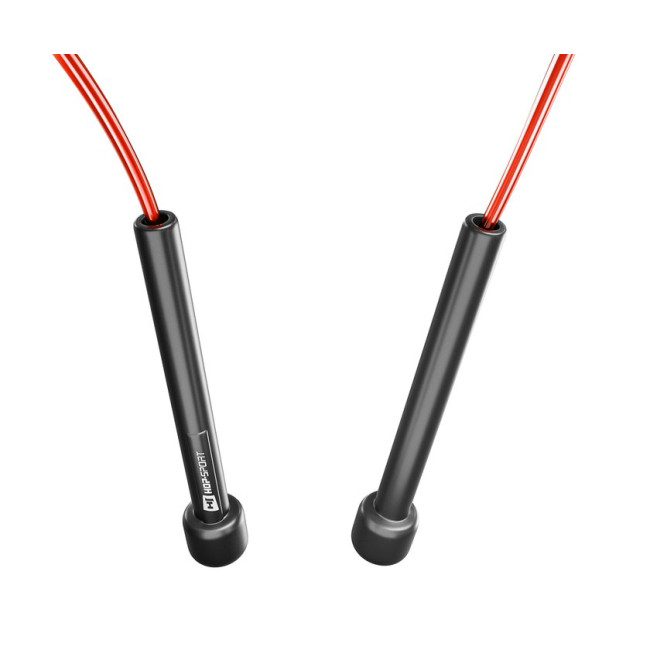 Скакалка Hop-Sport Crossfit NEW с пластиковыми ручками HS-P025JR красная