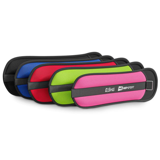 Обважнювачі для ніг та рук Hop-Sport HS-S005WB 2х2,5кг чорні