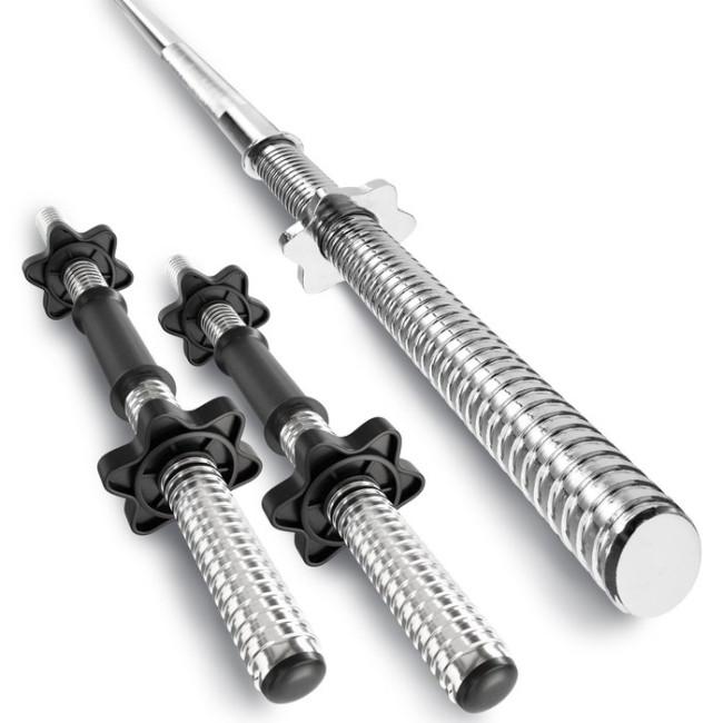 Набір Hop-Sport Premium 58кг зі штангою та гантелями