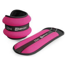 Обважнювачі для ніг та рук Hop-Sport HS-S001WB 2х0,5кг рожеві