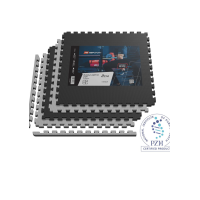 Мат-пазл Hop-Sport EVA 2см HS-A020PM - 4 частей черно-серый