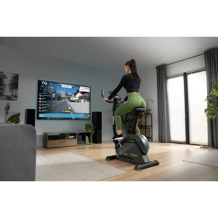 Велотренажер Hop-Sport HS-120H Argo черно-зеленый