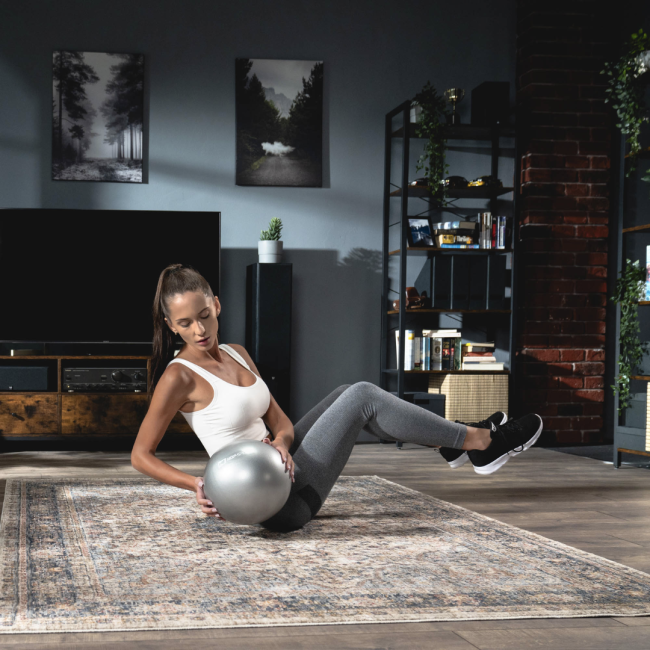 Фитбол Hop-Sport 25см серебристый