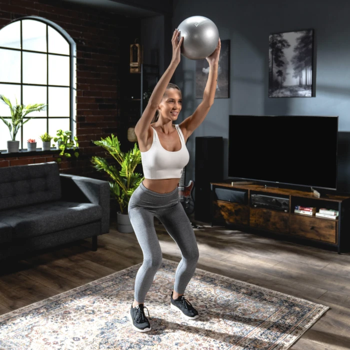 Фитбол Hop-Sport 25см серебристый