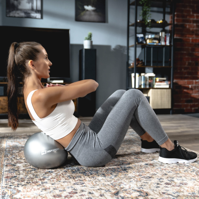 Фитбол Hop-Sport 25см серебристый