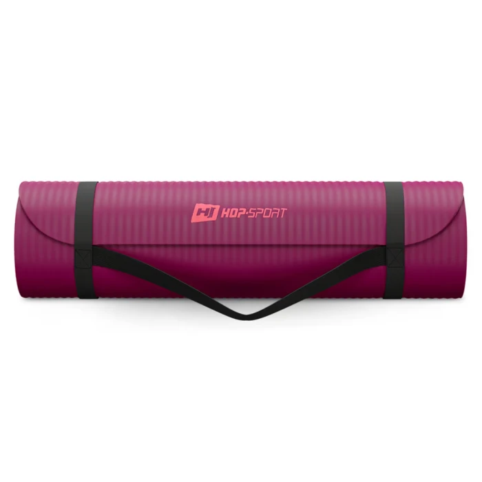 Коврик для йоги Hop-Sport HS-NB015GM NBR 1,5см ягідний