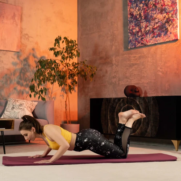 Коврик для йоги Hop-Sport HS-NB015GM NBR 1,5см ягідний