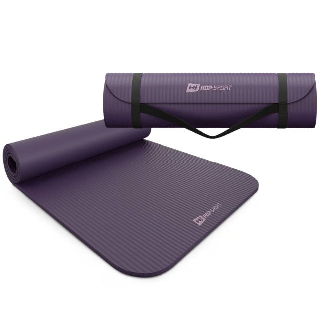 Коврик для йоги Hop-Sport HS-NB010GM NBR 1см баклажанный