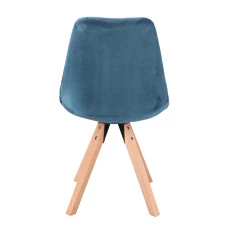 Стілець Saida Jumi у скандинавському стилі з дерев'яними ніжками аквамарин