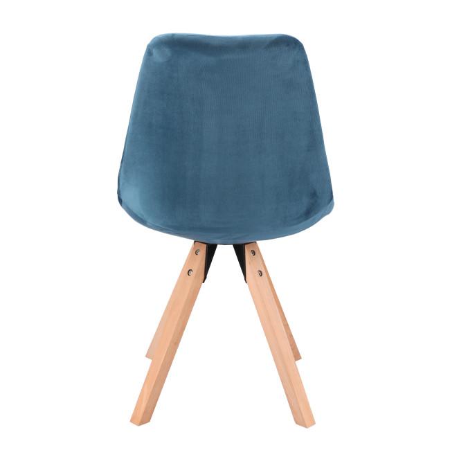 Стул Saida Jumi в скандинавском стиле с деревянными ножками аквамарин