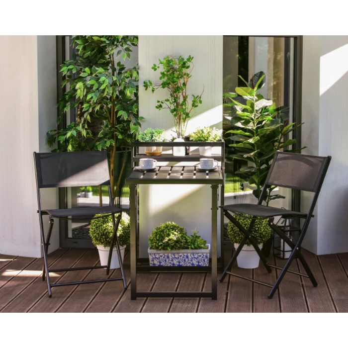 Комплект балконних меблів Jumi Kirbi з тумбою + 2 крісла