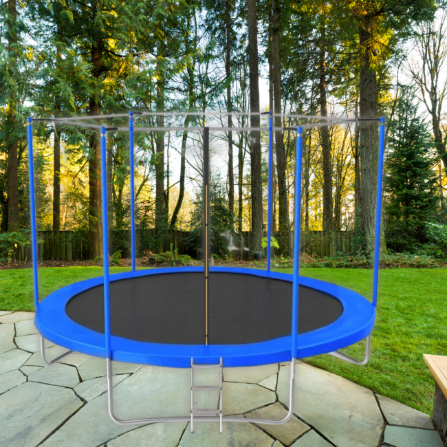 Батут Jumi Motion Sport Line 10ft (305см) с внутренней сеткой синий