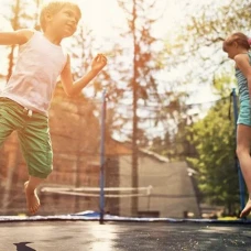 Батут Jumi Motion Sport Line 10ft (305см) с внутренней сеткой синий