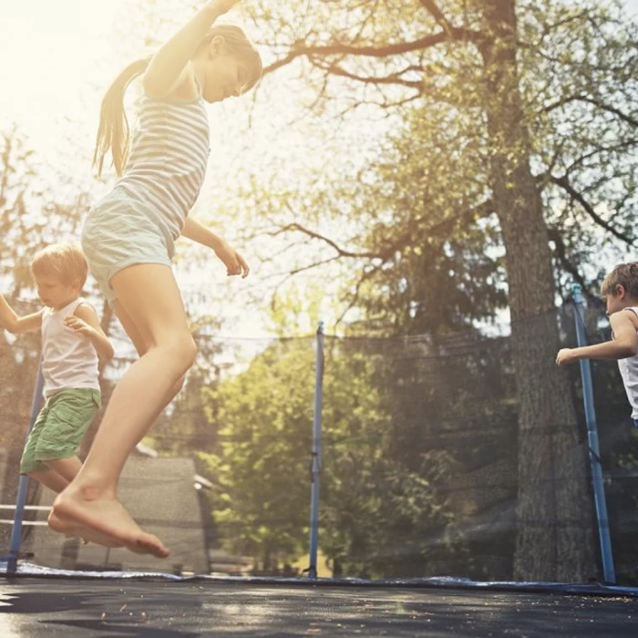 Батут Jumi Motion Sport Line 10ft (305см) с внутренней сеткой синий