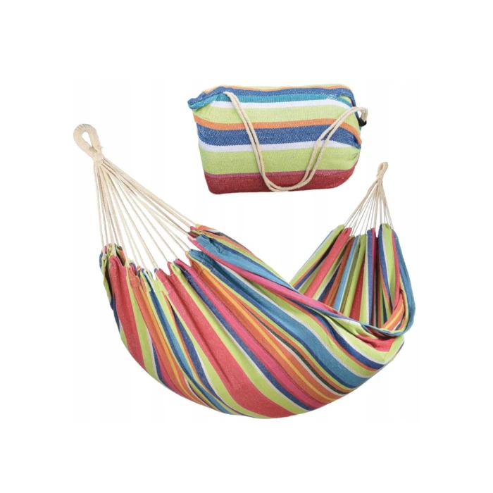 Гамак гавайский Jumi Garden тканевый с чехлом цветной.