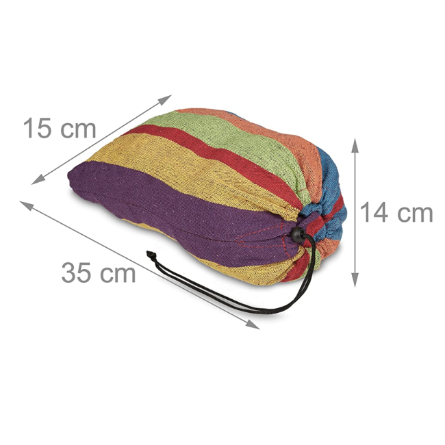 Гамак гавайський Jumi Garden тканинний з чохлом кольоровий