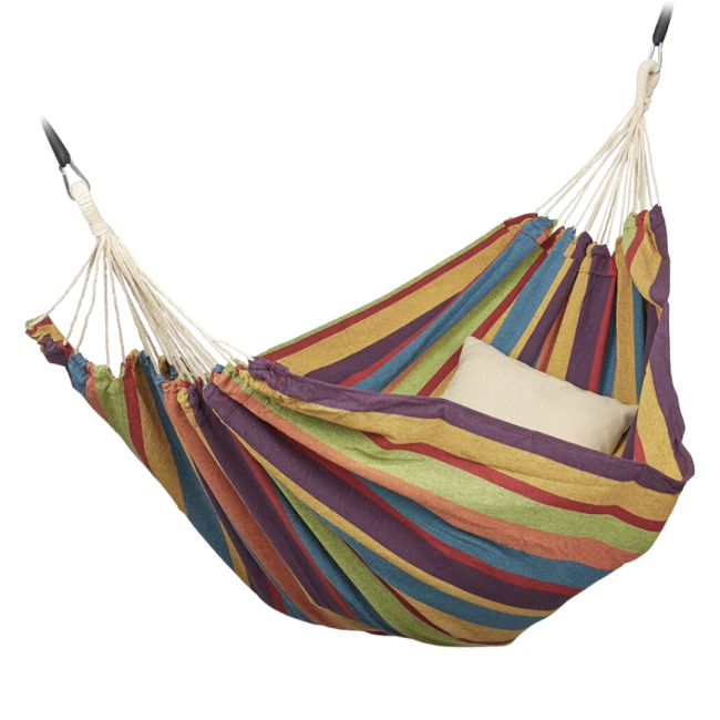 Гамак гавайський Jumi Garden тканинний з чохлом кольоровий