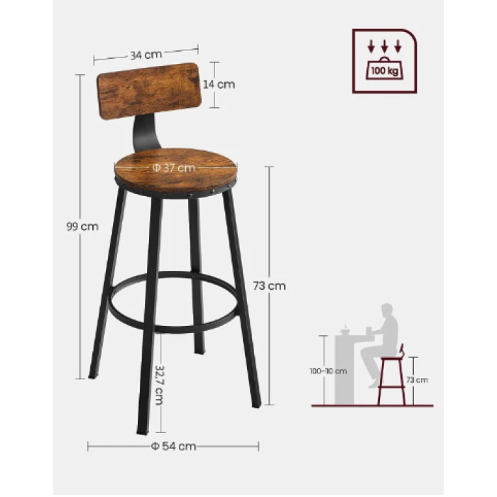 Барный стул Leobert Comfy 2 штуки Loft