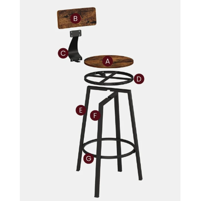 Барный стул Leobert Comfy 2 штуки Loft