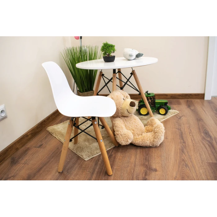 Детский стульчик Leobert Zubi со спинкой белый