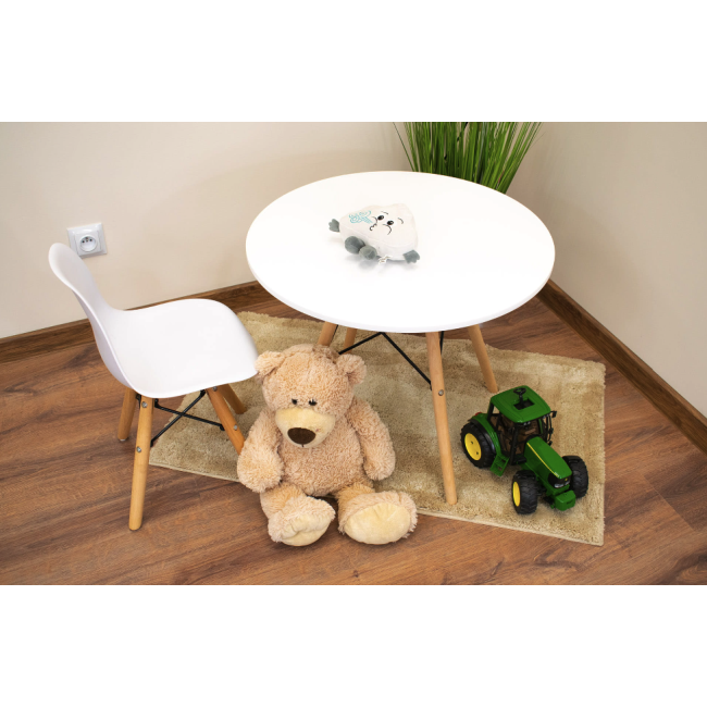 Детский стульчик Leobert Zubi со спинкой белый