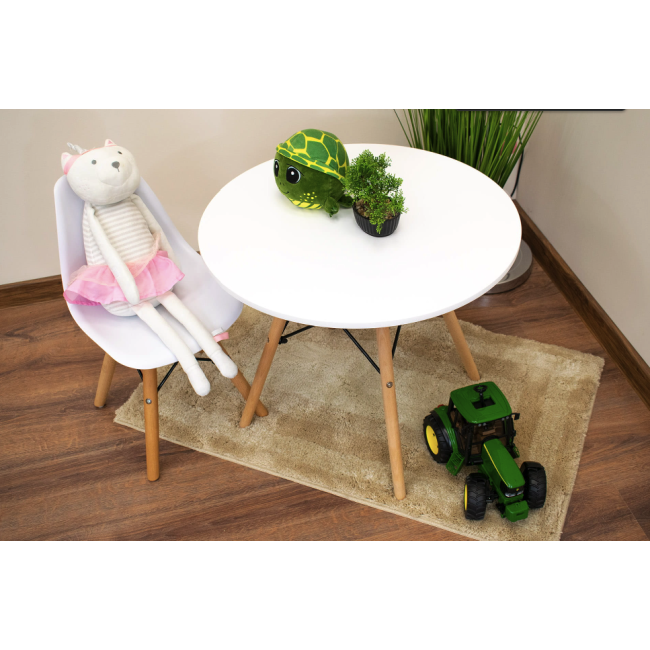 Детский стульчик Leobert Zubi со спинкой белый