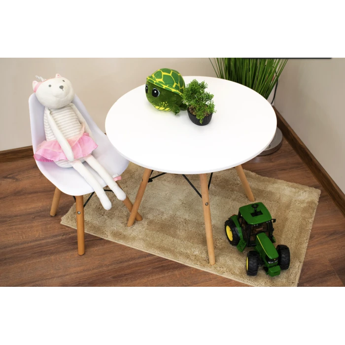 Детский стульчик Leobert Zubi со спинкой белый