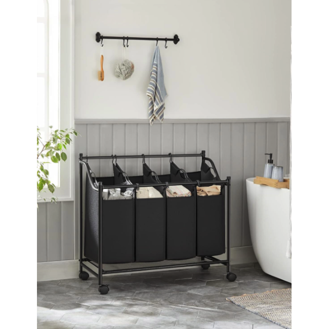 Корзина для белья Leobert Breesal 4 отделения х 35л