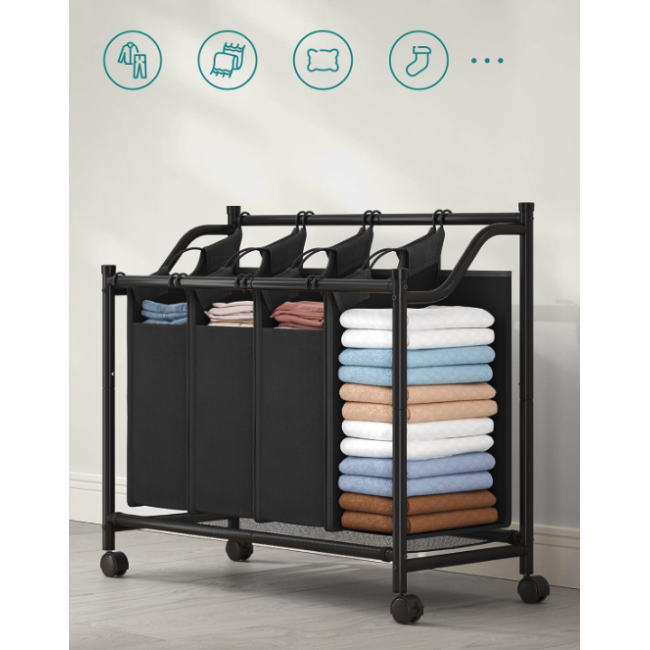 Корзина для белья Leobert Breesal 4 отделения х 35л