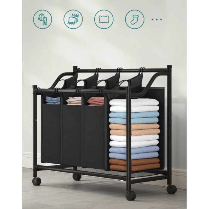 Корзина для белья Leobert Breesal 4 отделения х 35л