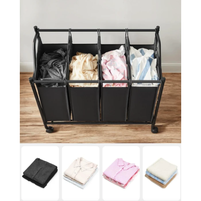 Корзина для белья Leobert Breesal 4 отделения х 35л