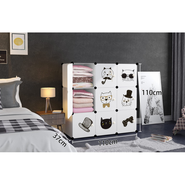 Модульный шкаф-органайзер Leobert Kids для детских игрушек белый