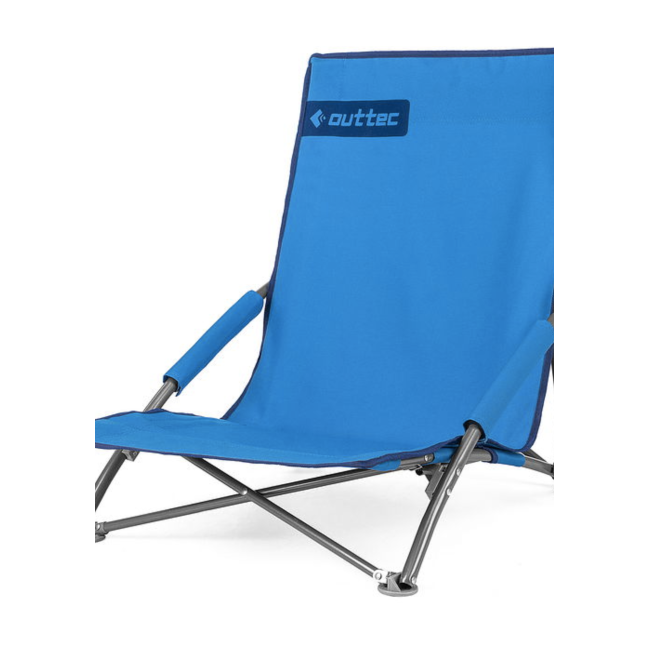 Раскладное кресло-лежак Outtec с чехлом синий