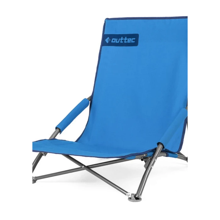 Раскладное кресло-лежак Outtec с чехлом синий