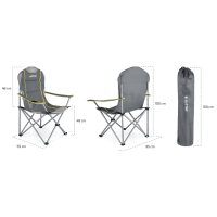 Крісло туристичне розкладне Outtec з чохлом сірий