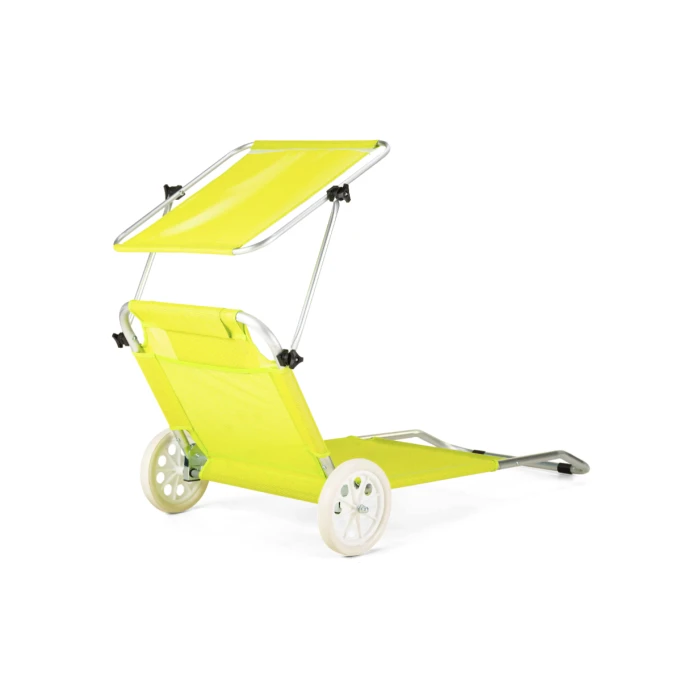 Шезлонг лежак Outtec Sun с желтой крышей