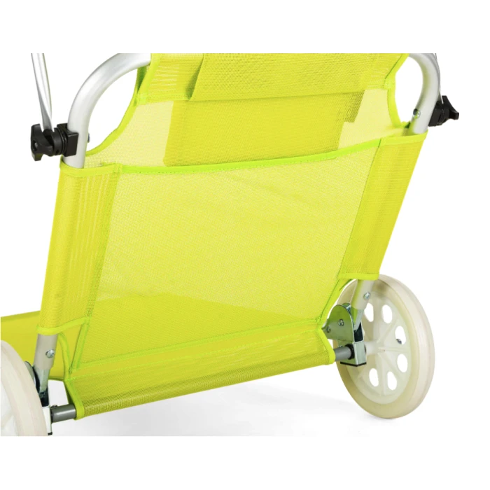 Шезлонг лежак Outtec Sun с желтой крышей