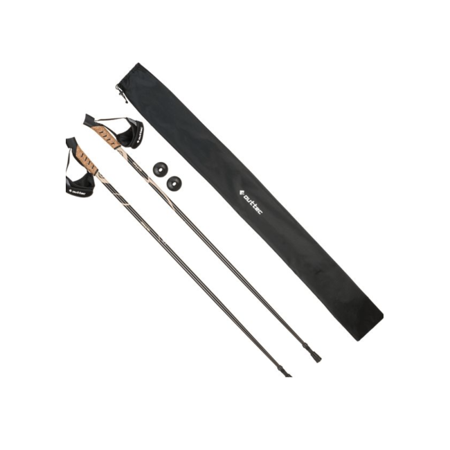 Трекинговые палки Outtec карбоновые 110см 1-секционные Anti-shock