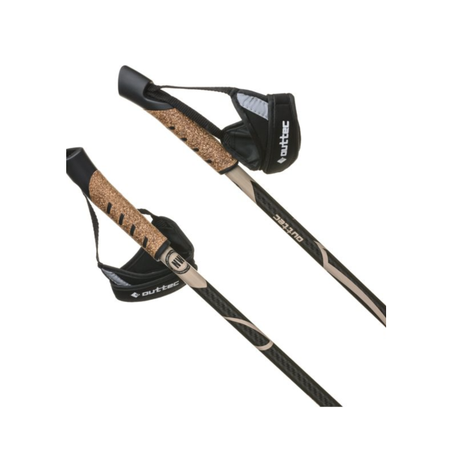 Трекинговые палки Outtec карбоновые 110см 1-секционные Anti-shock