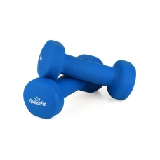 Гантели для фитнеса неопреновые Queenfit 2х1,5кг светло-синий