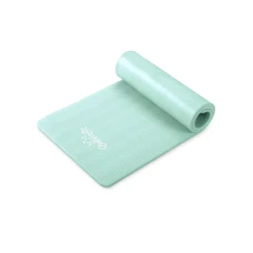 Коврик (мат) для фитнеса и йоги Queenfit NBR 1,5см бирюзовый