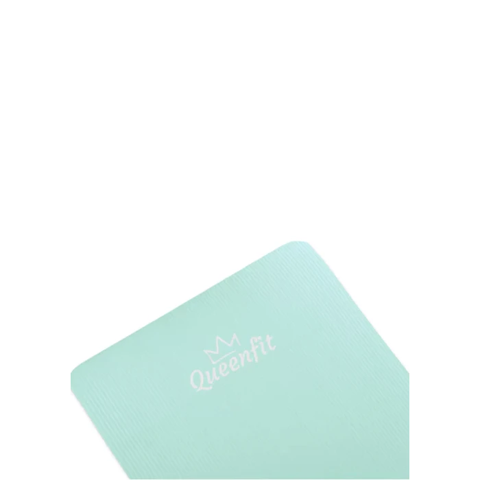 Коврик (мат) для фитнеса и йоги Queenfit NBR 1,5см бирюзовый