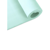 Коврик (мат) для фитнеса и йоги Queenfit NBR 1,5см бирюзовый