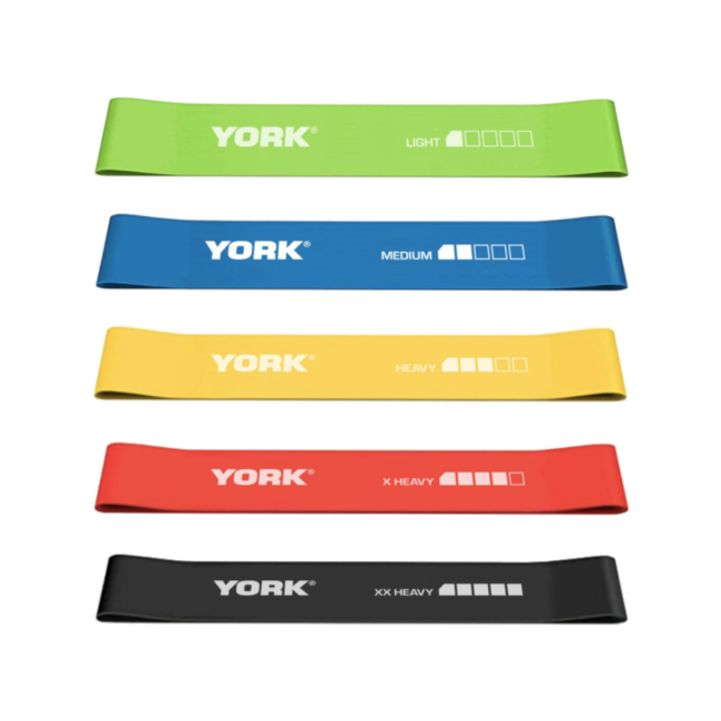 Набор резинок для фитнеса York Fitness (5 шт)