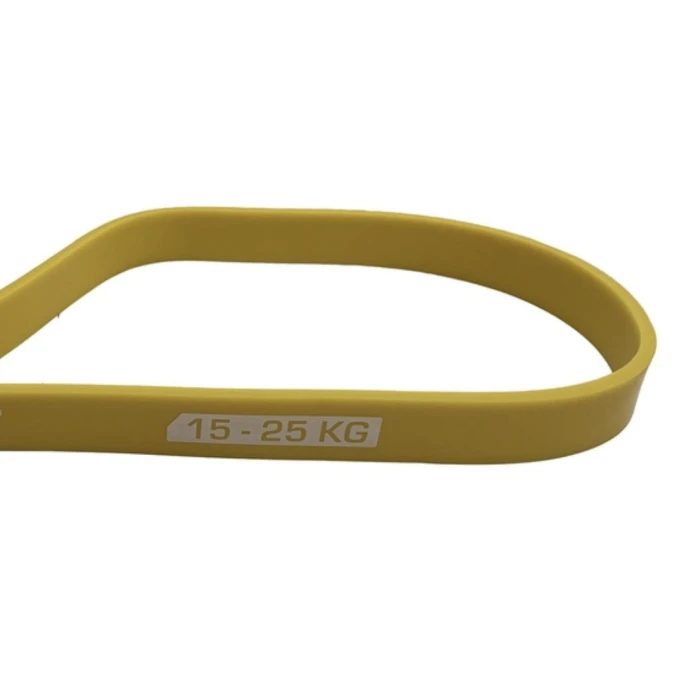 Резинка для фитнеса York 15-25кг – 2080x22x4,5 мм, желтый