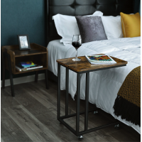 Журнальный столик приставной Leobert Angel на колесиках в стиле Loft