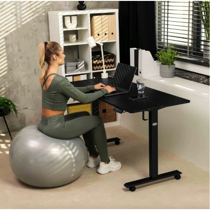 Комп'ютерний стіл з регульованою висотою Di Volio Amone чорний