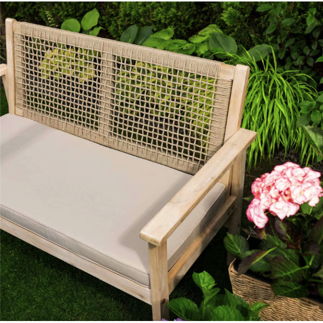 Садовая скамейка Di Volio Teracina со спинкой бежевый