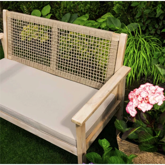 Садовая скамейка Di Volio Teracina со спинкой бежевый